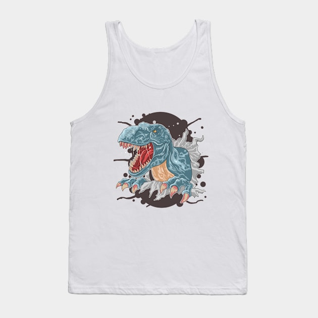 T-Rex Dinosaur Tank Top by STAR SHOP